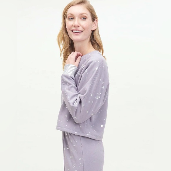 SPLENDID Avalanche Foil Pullover SWEATSHIRT - Picture 3 of 11